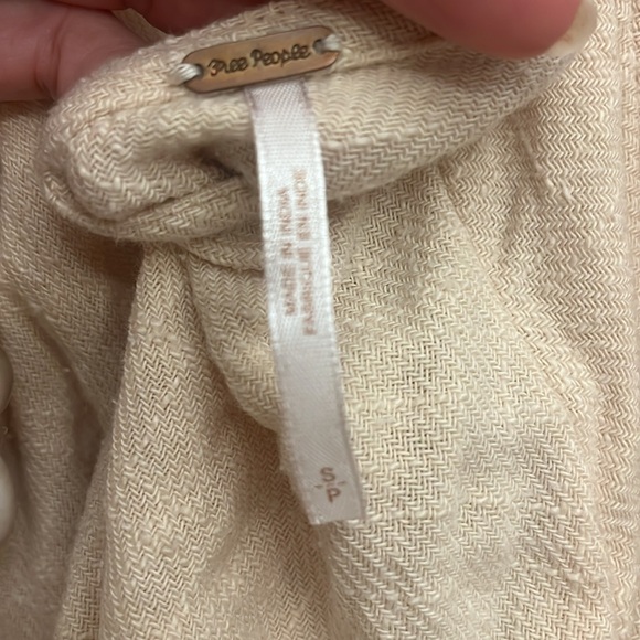 Adorable Small FREE PEOPLE More Than a Mini Beige Dress! Boho! Summer dress! - Picture 10 of 10